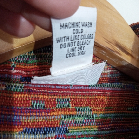 Graff by Um Company multi color handwoven button down jacket with embroidery - Picture 8 of 15